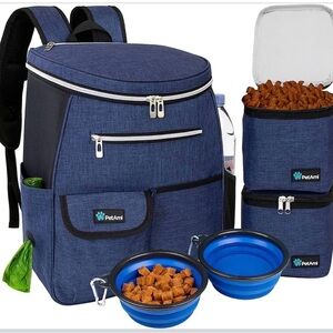 PetAmi Blue Insulated Dog Backpack Cooler